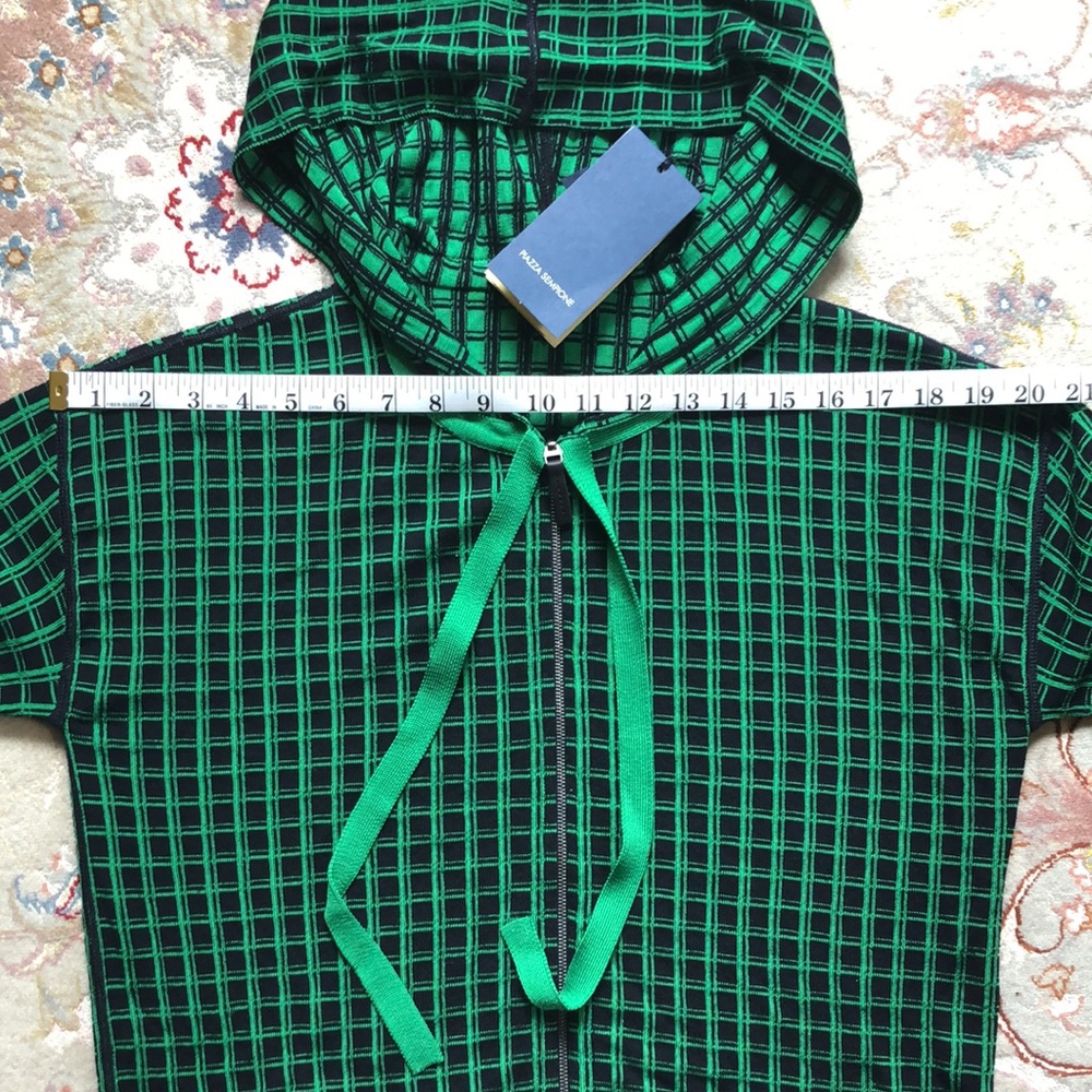 Piazza Sempione Checkered Zip Up Jacket NWT - Picture 12 of 12